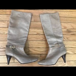 BCBG Beige knee boots
